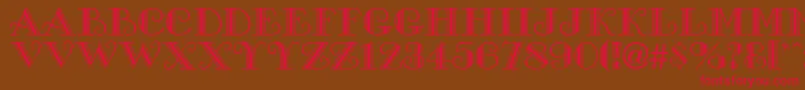 SanasoftGalleria.Kz Font – Red Fonts on Brown Background