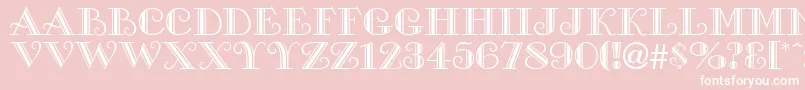 SanasoftGalleria.Kz Font – White Fonts on Pink Background