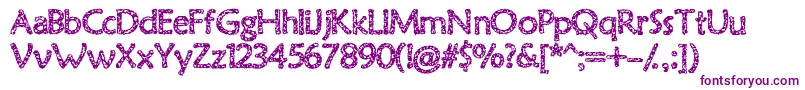 Old Virus Font – Purple Fonts on White Background