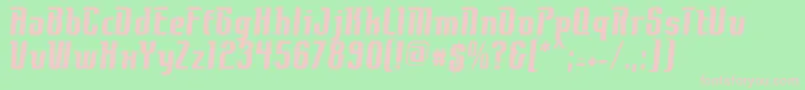 ContactBold Font – Pink Fonts on Green Background