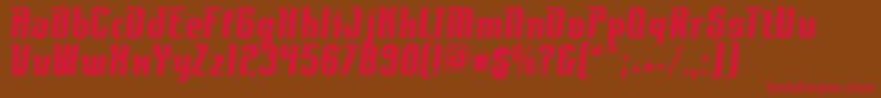 ContactBold Font – Red Fonts on Brown Background