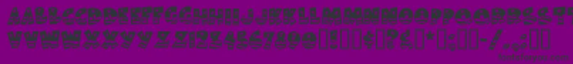 BodieMf Font – Black Fonts on Purple Background