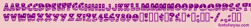 BodieMf Font – Purple Fonts on Pink Background