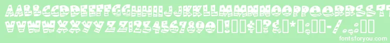 BodieMf Font – White Fonts on Green Background