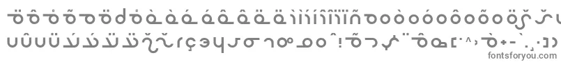 フォントMasterf – 白い背景に灰色の文字