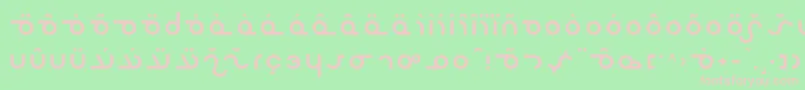 Masterf Font – Pink Fonts on Green Background