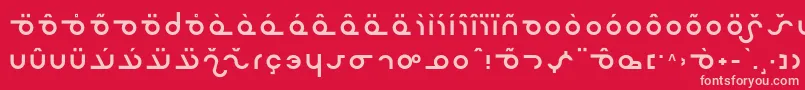 Masterf Font – Pink Fonts on Red Background
