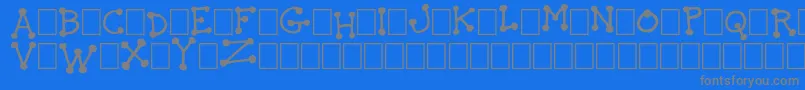 TheIdiot Font – Gray Fonts on Blue Background