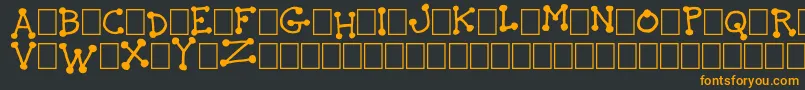 TheIdiot Font – Orange Fonts on Black Background