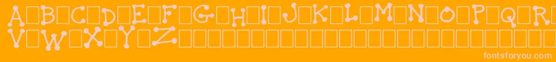 TheIdiot Font – Pink Fonts on Orange Background