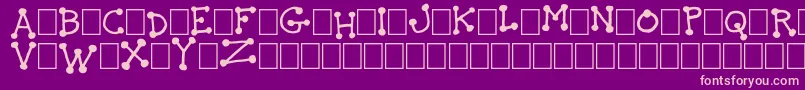 TheIdiot Font – Pink Fonts on Purple Background