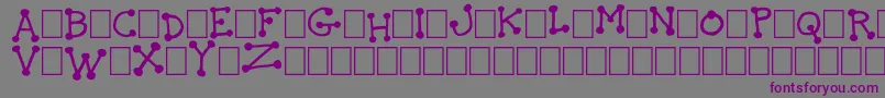 TheIdiot Font – Purple Fonts on Gray Background