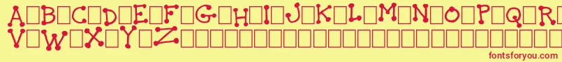 TheIdiot Font – Red Fonts on Yellow Background