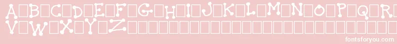 TheIdiot Font – White Fonts on Pink Background