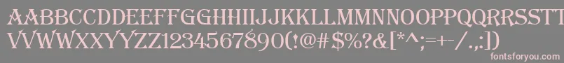 Algerianbasdee Font – Pink Fonts on Gray Background