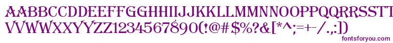 Algerianbasdee Font – Purple Fonts on White Background