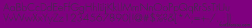 Favorittraflightc-Schriftart – Schwarze Schriften auf violettem Hintergrund