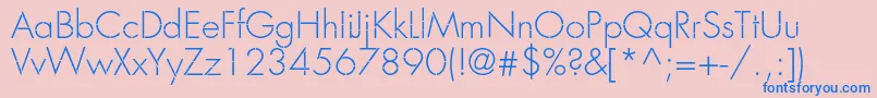 Шрифт Favorittraflightc – синие шрифты на розовом фоне