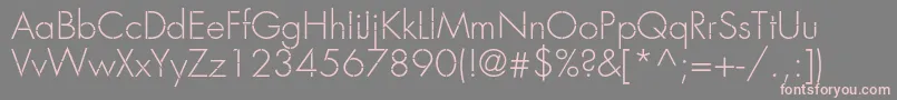 Favorittraflightc Font – Pink Fonts on Gray Background