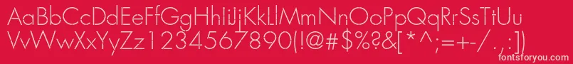 Favorittraflightc Font – Pink Fonts on Red Background