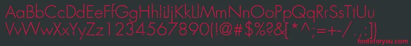 Favorittraflightc Font – Red Fonts on Black Background