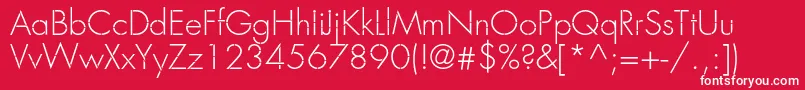 Favorittraflightc Font – White Fonts on Red Background