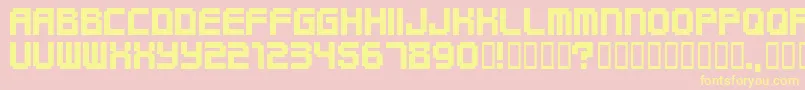 Czcionka Funky – żółte czcionki na różowym tle