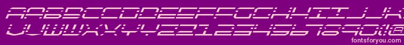 QuickquickItalic Font – Pink Fonts on Purple Background