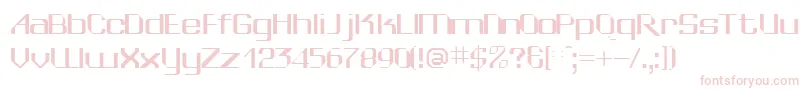 WedgiesskRegular Font – Pink Fonts on White Background