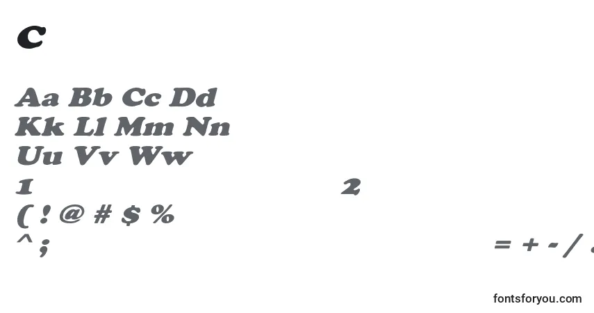 CooperextoblHeavy-fontti – aakkoset, numerot, erikoismerkit