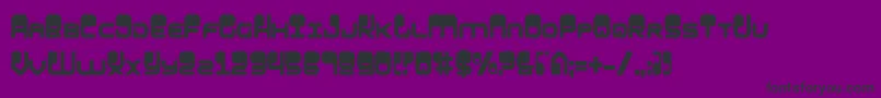 Hypnov2c Font – Black Fonts on Purple Background