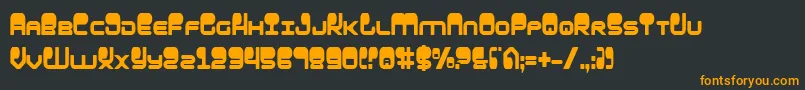 Hypnov2c Font – Orange Fonts on Black Background