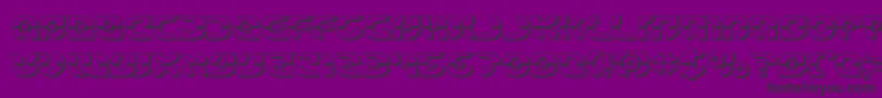 Starfighterbold3D Font – Black Fonts on Purple Background