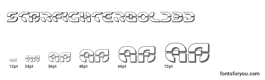 Starfighterbold3D Font Sizes