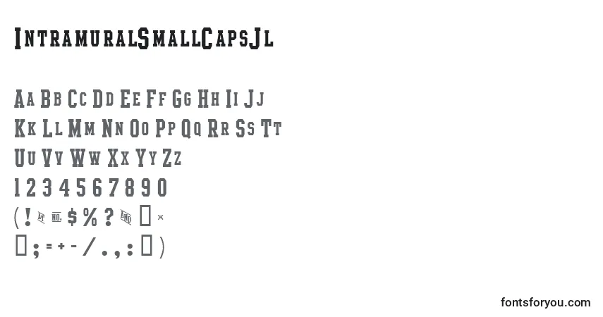 Police IntramuralSmallCapsJl - Alphabet, Chiffres, Caractères Spéciaux