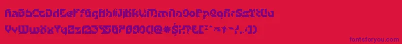 ParticulatorIi Font – Purple Fonts on Red Background