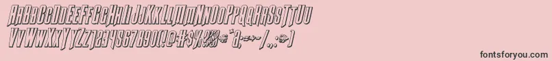 Butchsundance3Dital Font – Black Fonts on Pink Background