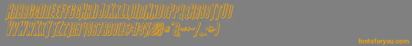 Butchsundance3Dital Font – Orange Fonts on Gray Background