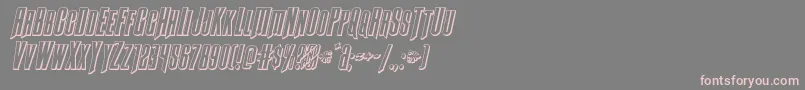 Butchsundance3Dital Font – Pink Fonts on Gray Background