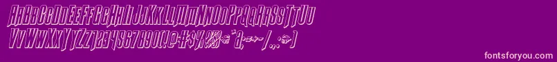 Butchsundance3Dital Font – Pink Fonts on Purple Background