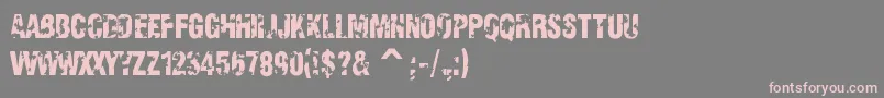 VivaAllende-Schriftart – Rosa Schriften auf grauem Hintergrund
