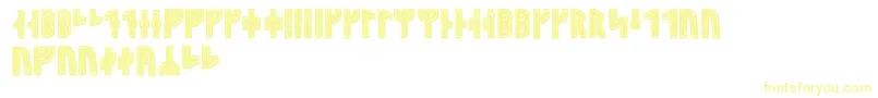 Hyrrokkinrunic Font – Yellow Fonts on White Background