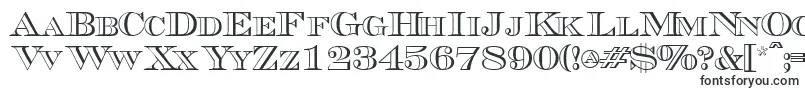 Шрифт Triboutlinescapsssk – прямые шрифты