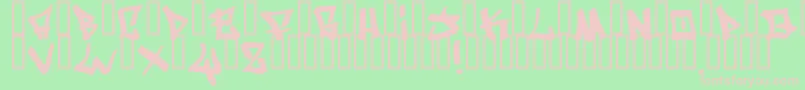 WritersCondensed Font – Pink Fonts on Green Background