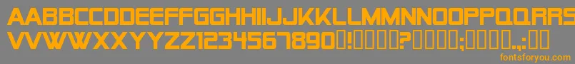 AlienEncountersSolidBold Font – Orange Fonts on Gray Background