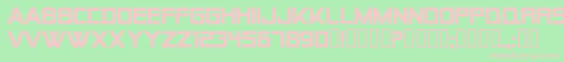 Шрифт AlienEncountersSolidBold – розовые шрифты на зелёном фоне