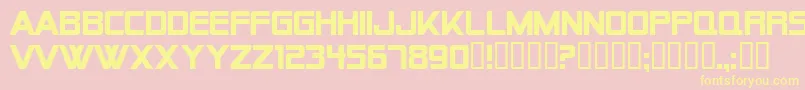 AlienEncountersSolidBold Font – Yellow Fonts on Pink Background