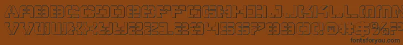 VyperShadow Font – Black Fonts on Brown Background