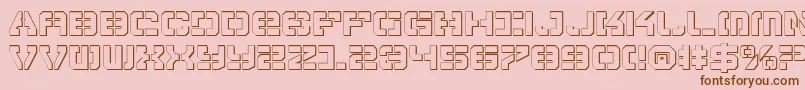 VyperShadow Font – Brown Fonts on Pink Background