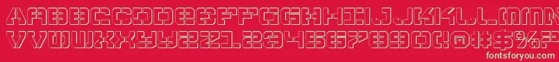 VyperShadow Font – Green Fonts on Red Background